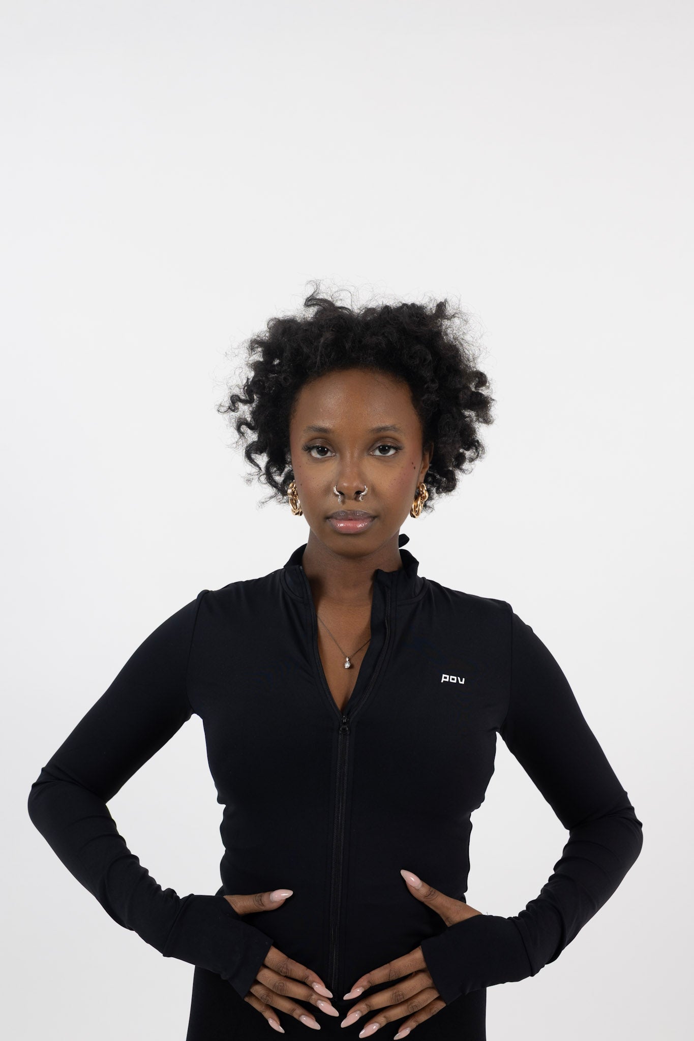 ZIP UP JACKET - ONYX