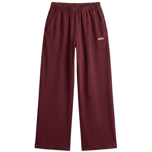 TRACK BOTTOMS | BURGUNDY